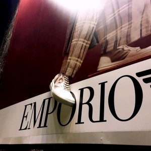 Billboards Emporio Armani com Impressão 3D